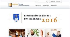 Desktop Screenshot of curtius-klinik.de